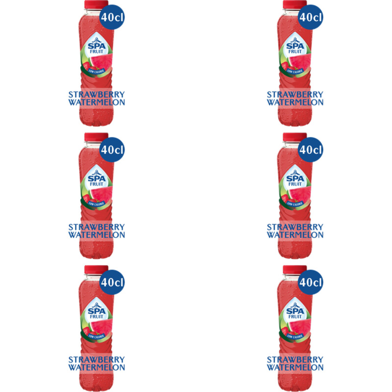 Een afbeelding van Spa Fruit strawberry watermelon 6-pack