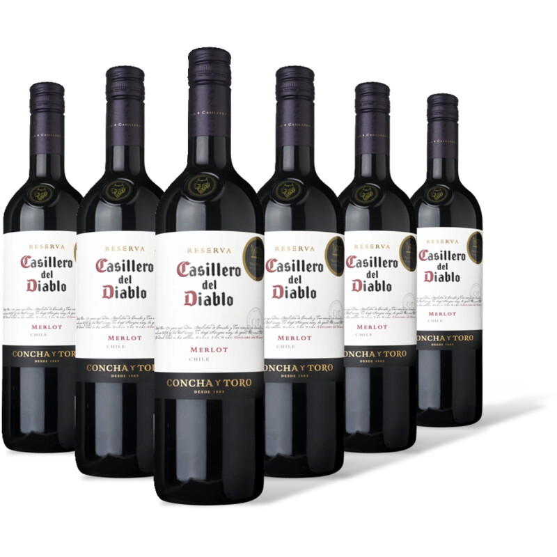 Casillero del Diablo Merlot reserva 6 flessen