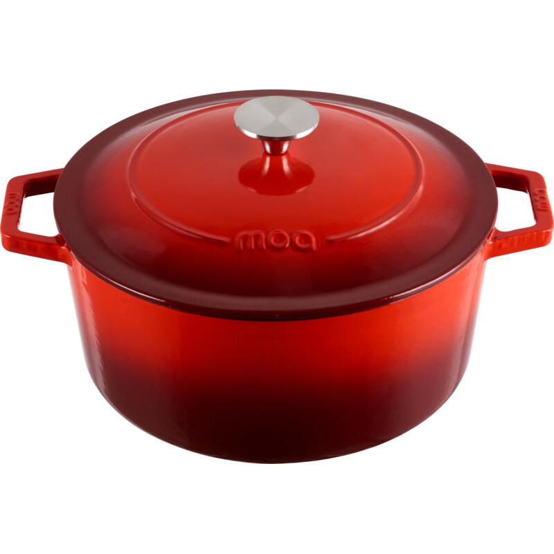 Een afbeelding van Lifegoods Cast iron rasserole 26cm 5,7 liter rood
