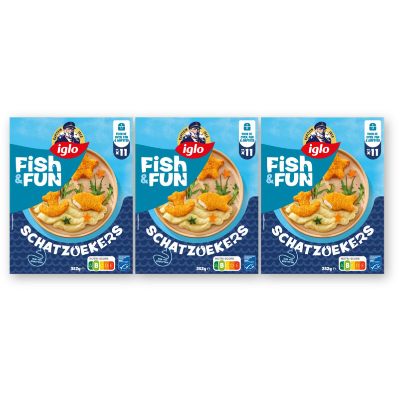Iglo Fish&fun schatzoekers 3-pack