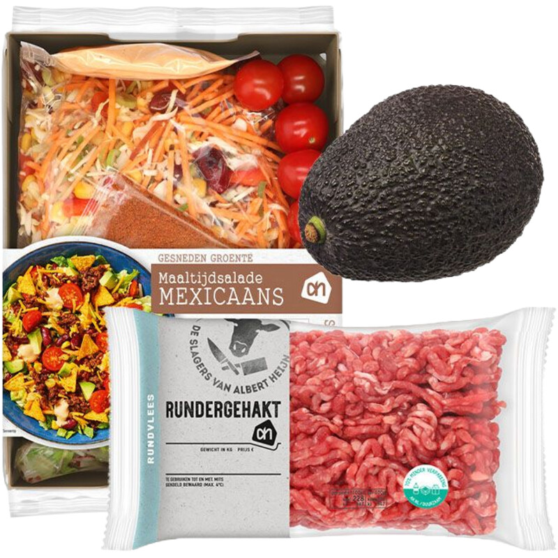Een afbeelding van AH Maaltijdsaladepakket Mexicaans (Compleet