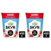 Arla Skyr aardbei yoghurt 0% vet 2-pack