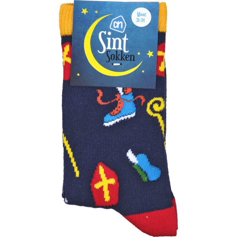 Een afbeelding van AH Sinterklaas sokken maat 31-34
