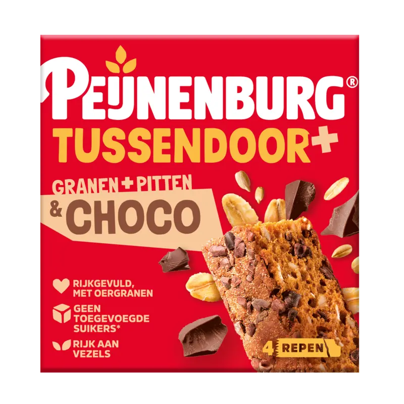 Ontbijtkoekrepen met chocolade zonder toegevoegde suiker