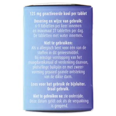 pdp-image-Norit Bij diarree tabletten 125mg