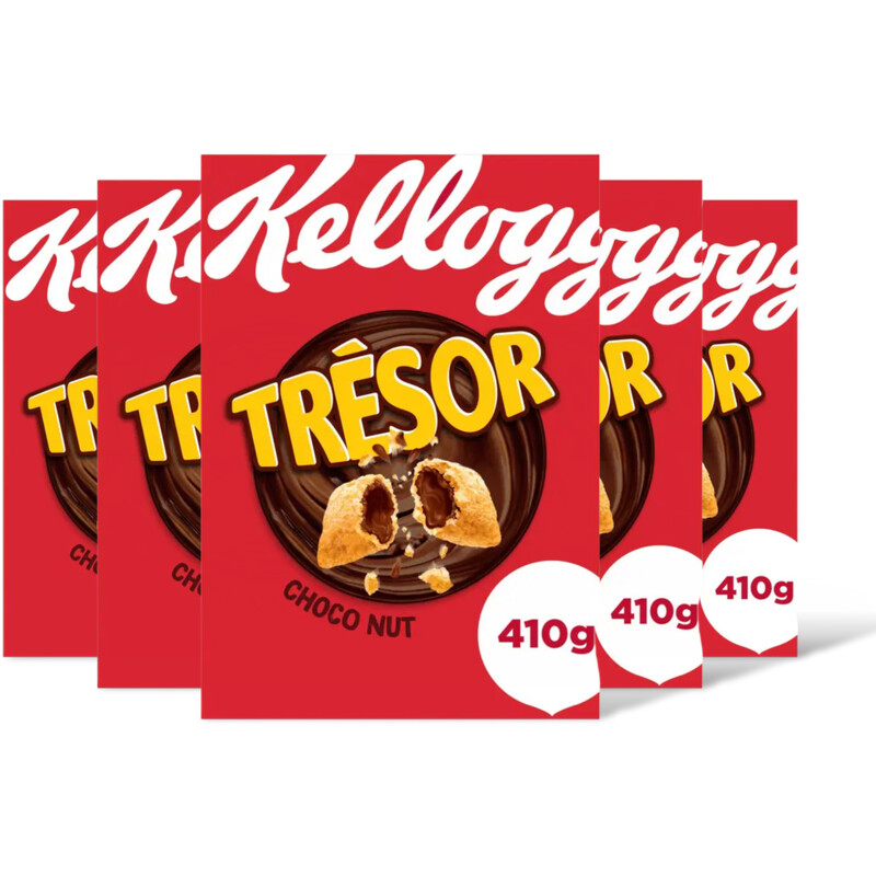 Kellogg's Tresor chocolade hazelnotensmaak 5-pack