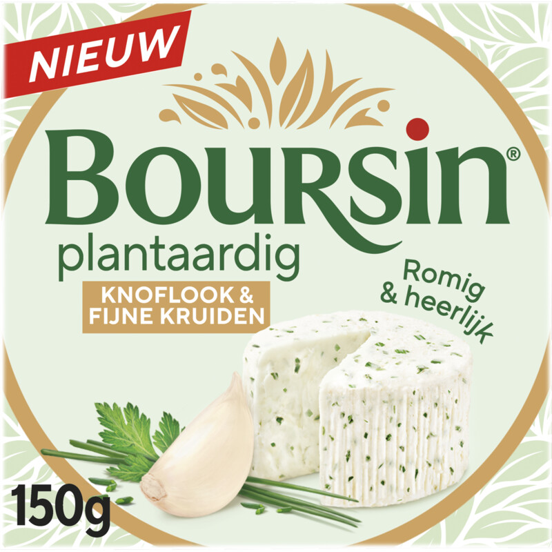 Een afbeelding van Boursin Plantaardig knoflook & fijne kruiden