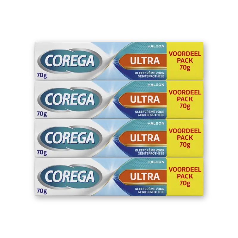 Corega Ultra kleefcreme gebitsprothese vrdl 4pk