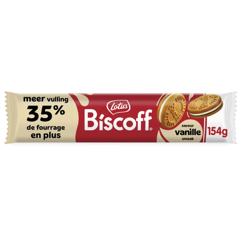 Lotus Biscoff speculoos koek sandwich vanille 154 g