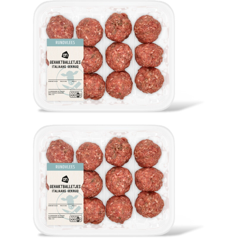 AH Gehaktballetjes Italiaans gekruid 2-pack