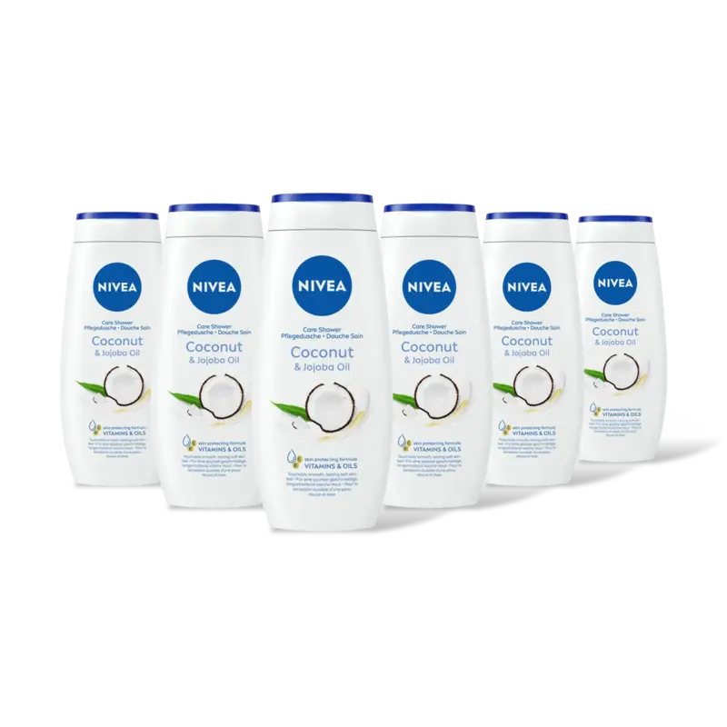 NIVEA Coconut & jojoba oil douchecreme 6-pack