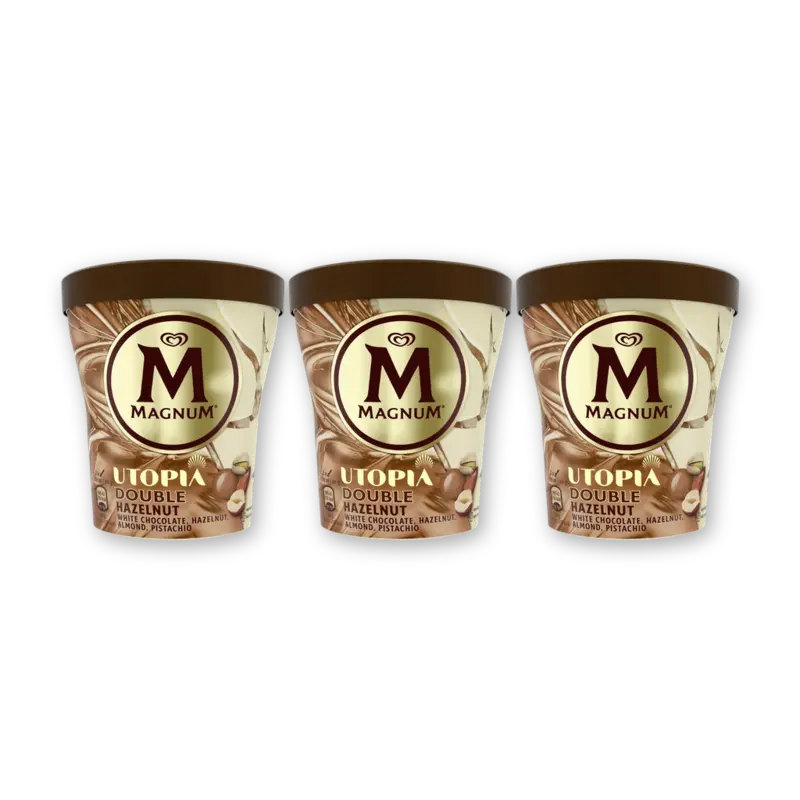 Magnum Utopia double hazelnut 3-pack