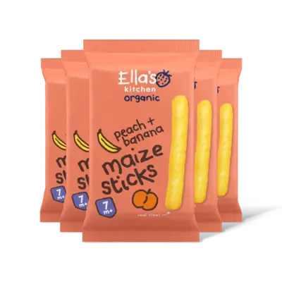 pdp-image-Ella's kitchen Maize sticks perzik + banaan 7m+ bi 5-pk