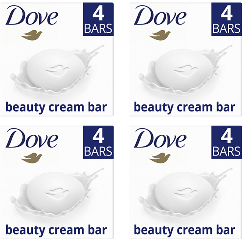 Een afbeelding van Dove cream bar soap pakket 4-pack