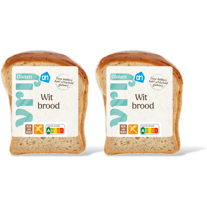 AH Glutenvrij Wit brood half 2-pack