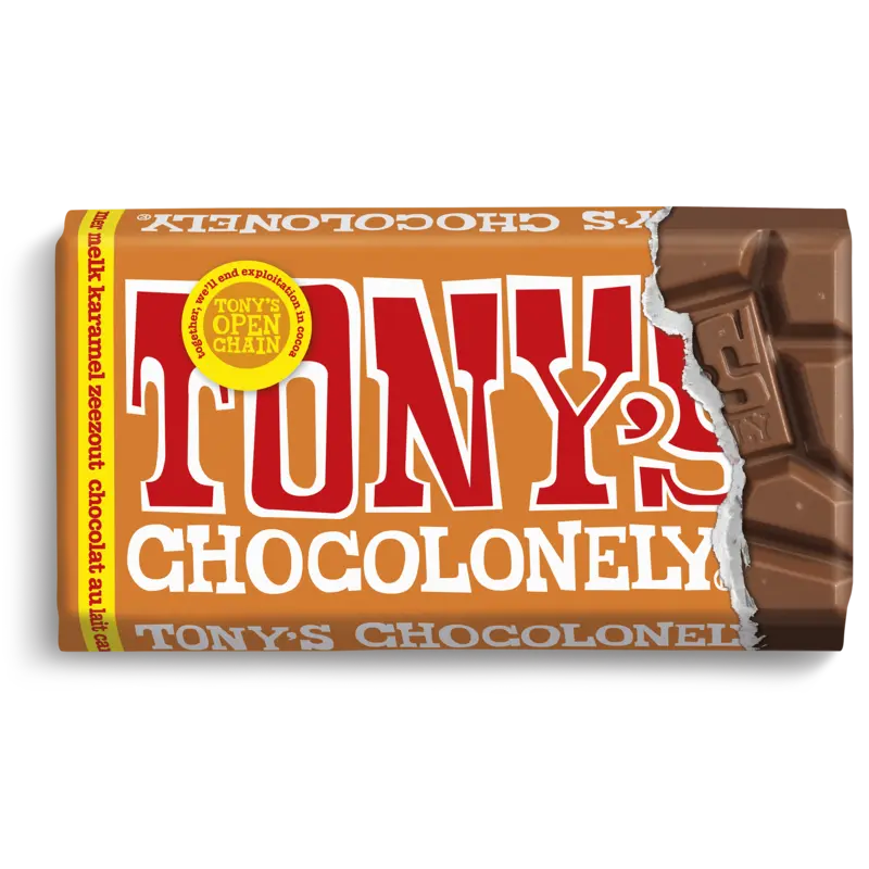 Tony's Chocolonely Reep melk karamel zeezout