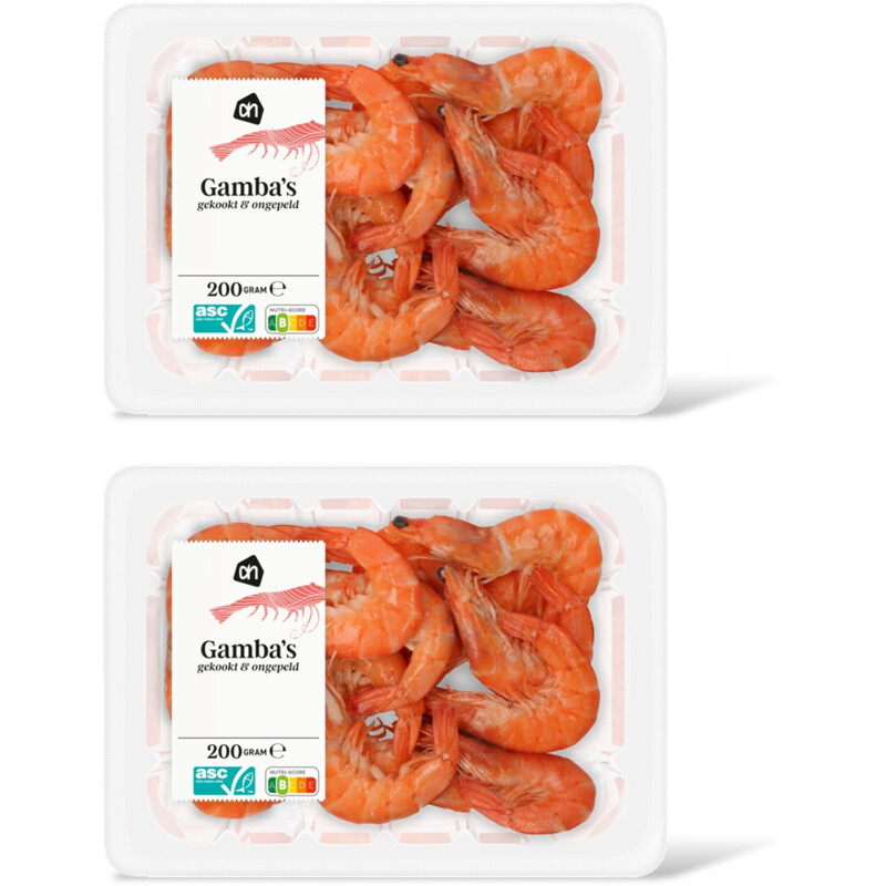 AH Gamba's gekookt & ongepeld 2-pack