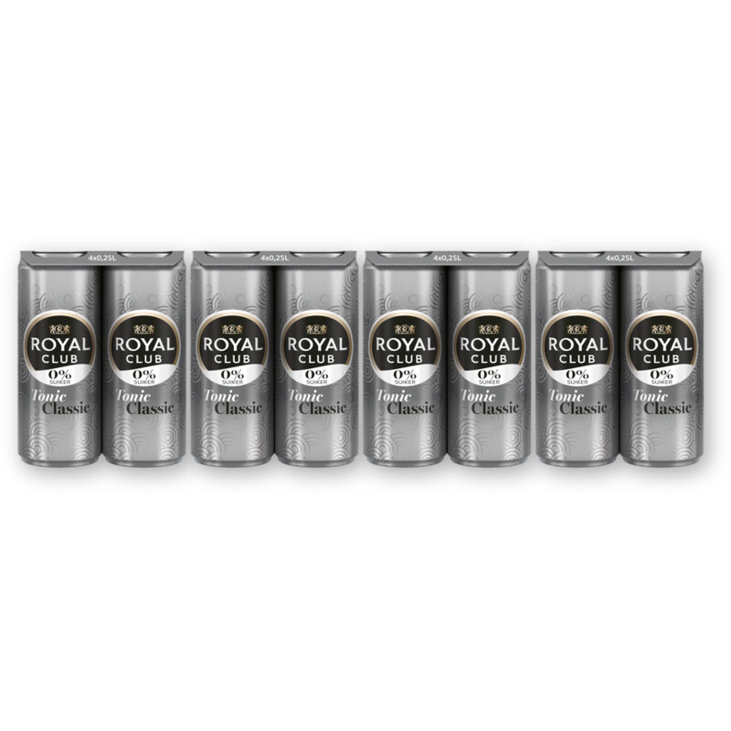 Royal Club Tonic 0% suiker 16-pack