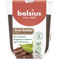Bolsius True scents geurglas oud wood 8cm