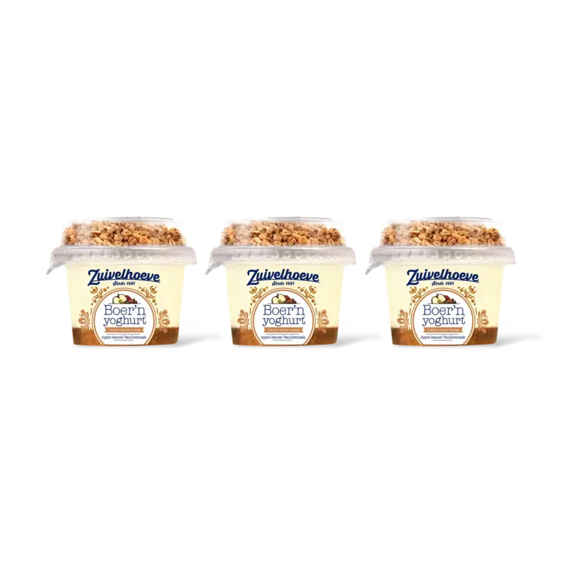 Zuivelhoeve Yoghurt vanille muesli 3-pack