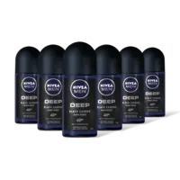 NIVEA Men deep carbon anti transpirant rol 6pk