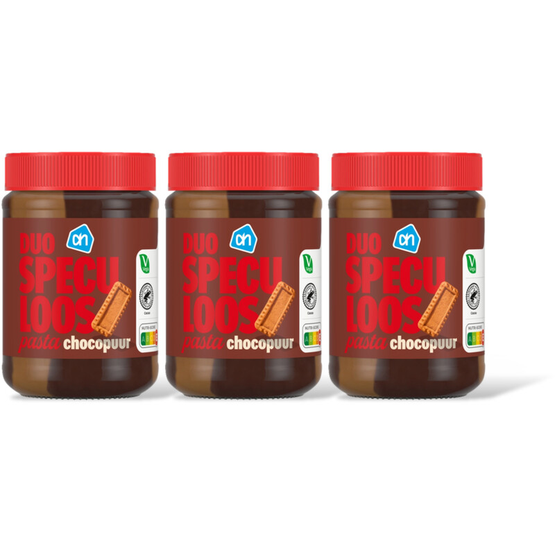 AH Duo speculoos pasta chocopuur 3-pack