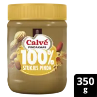 Calvé 100% stukjes pinda pindakaas