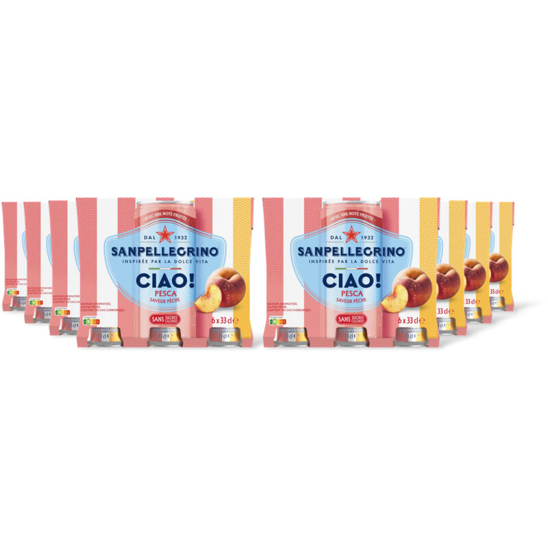 S. Pellegrino Ciao peach 6-pack 8-pack
