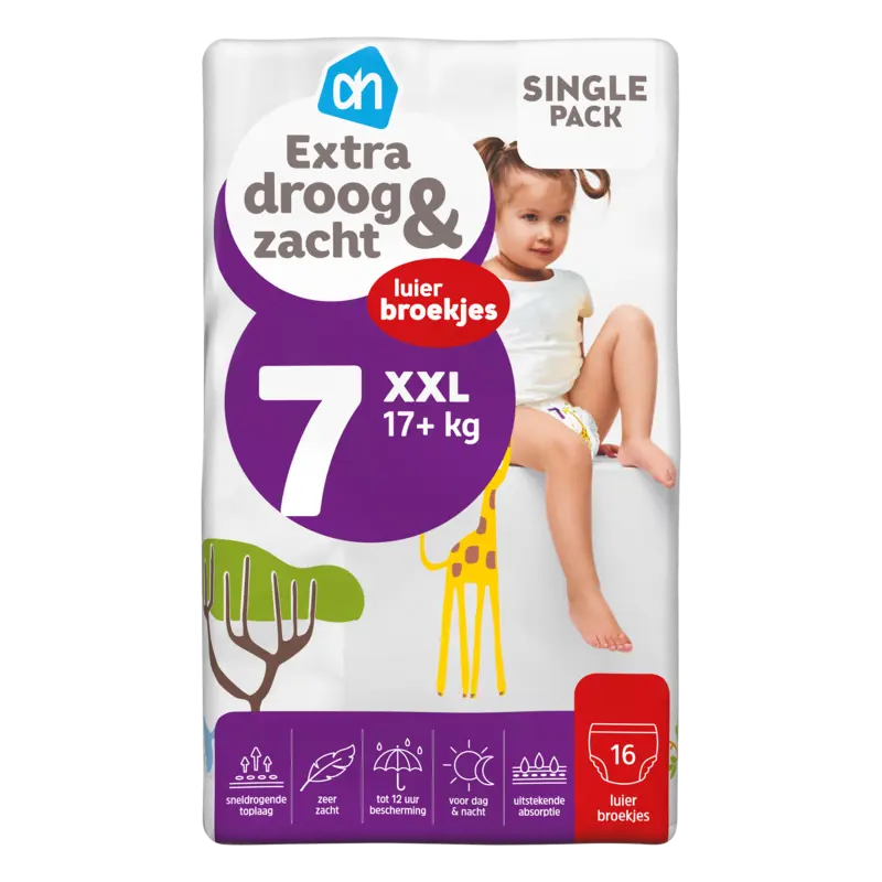 Extra droog en zacht pants maat 7