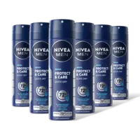 NIVEA Men protect & care deodorant spray 6-pck