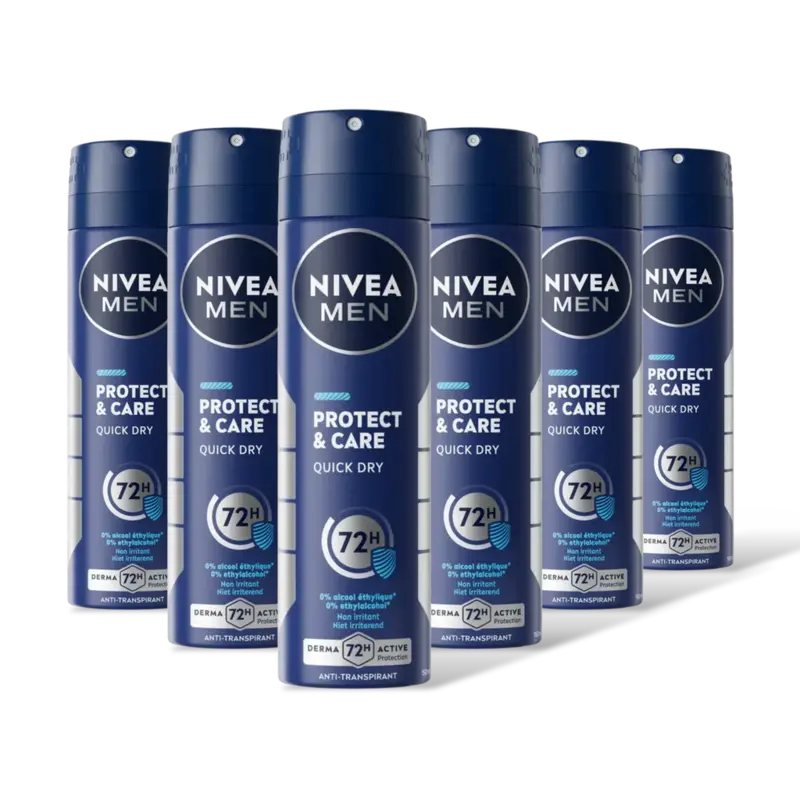 NIVEA Men protect & care deodorant spray 6-pck