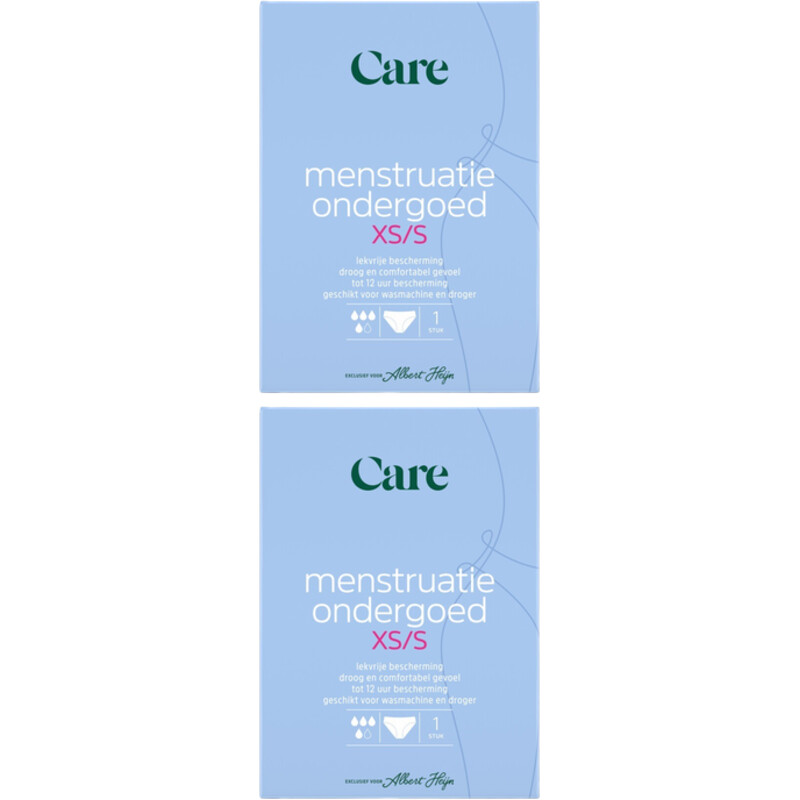 Een afbeelding van Care Menstruatie ondergoed maat XS-S 2-pack