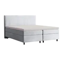 HappyBed Boxspring set 200x200 silver grey