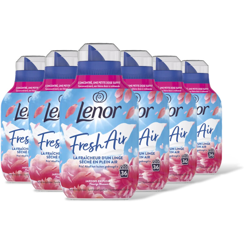 Lenor Fresh air wasverzachtr fleurg bloesm 6pk