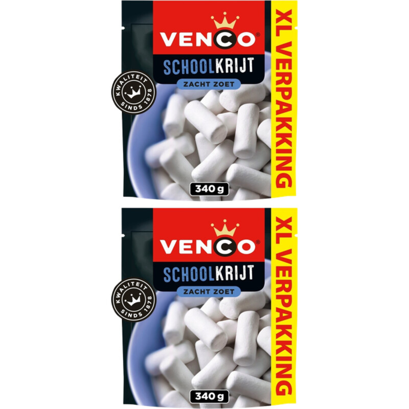 Een afbeelding van Venco Schoolkrijt XL 2-pack