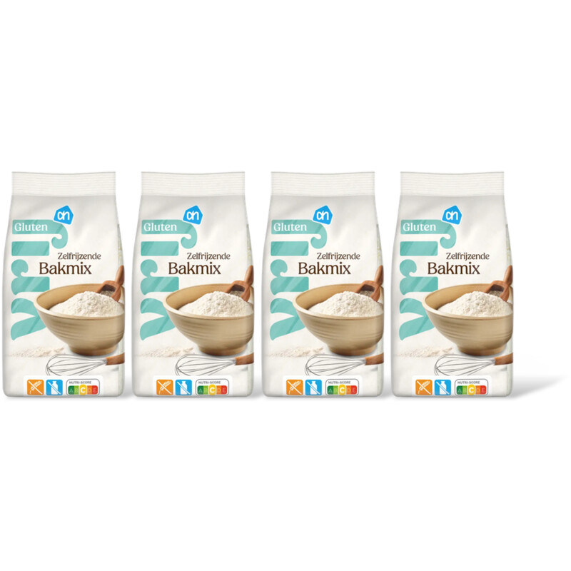 AH Glutenvrij Zelfrijzende bakmix 4-pack