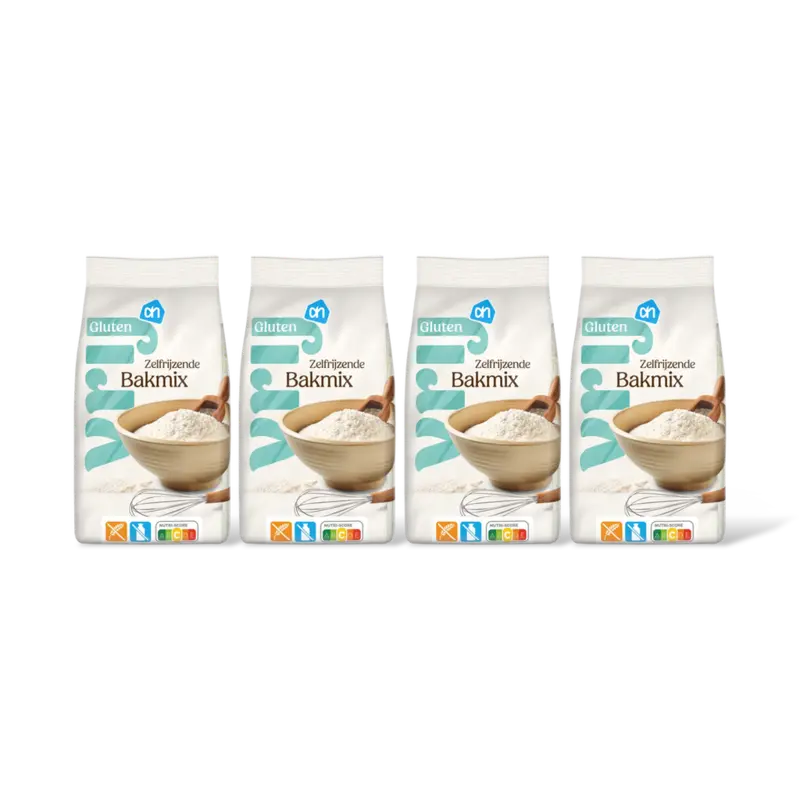 AH Glutenvrij Zelfrijzende bakmix 4-pack