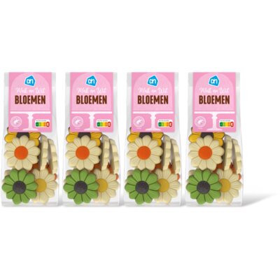 pdp-image-AH Chocolade bloemen melk en wit 4-pack
