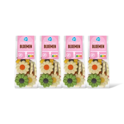 pdp-image-AH Chocolade bloemen melk en wit 4-pack