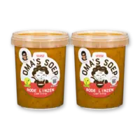 Oma's Rode linzen soep 2-pack