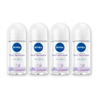 NIVEA Fresh sensation anti transpirant rol 4pk