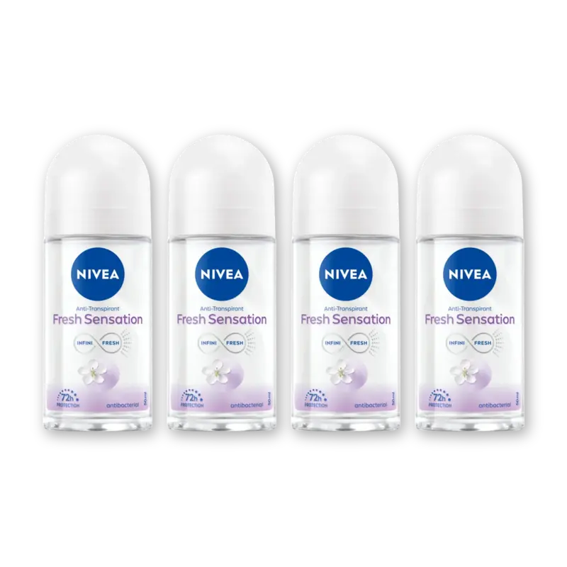 NIVEA Fresh sensation anti transpirant rol 4pk