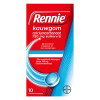 Rennie Kauwgom calciumcarbonaat suikervrij