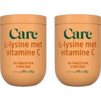Een afbeelding van Care L-lysine met vitamine C 2-pack