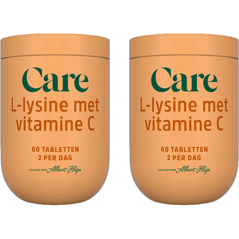 Een afbeelding van Care L-lysine met vitamine C 2-pack