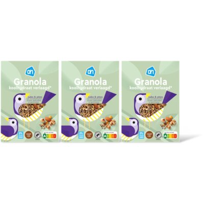 pdp-image-AH Granola koolhydraat verlgd 0% suiker 3pk