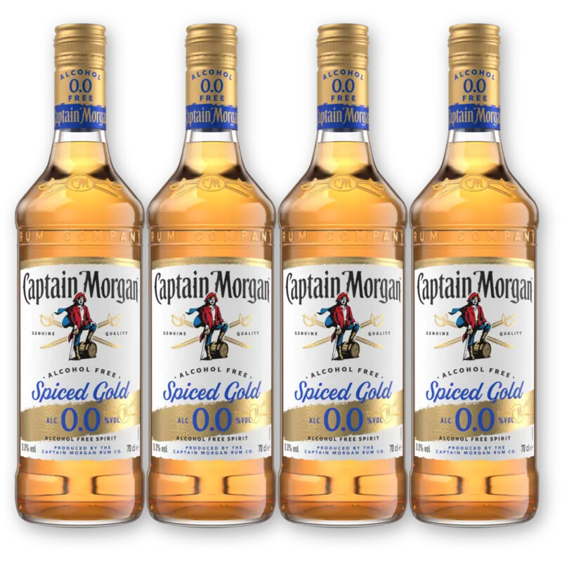 Captain Morgan Captain Morgan Spiced Gold 4 flessen