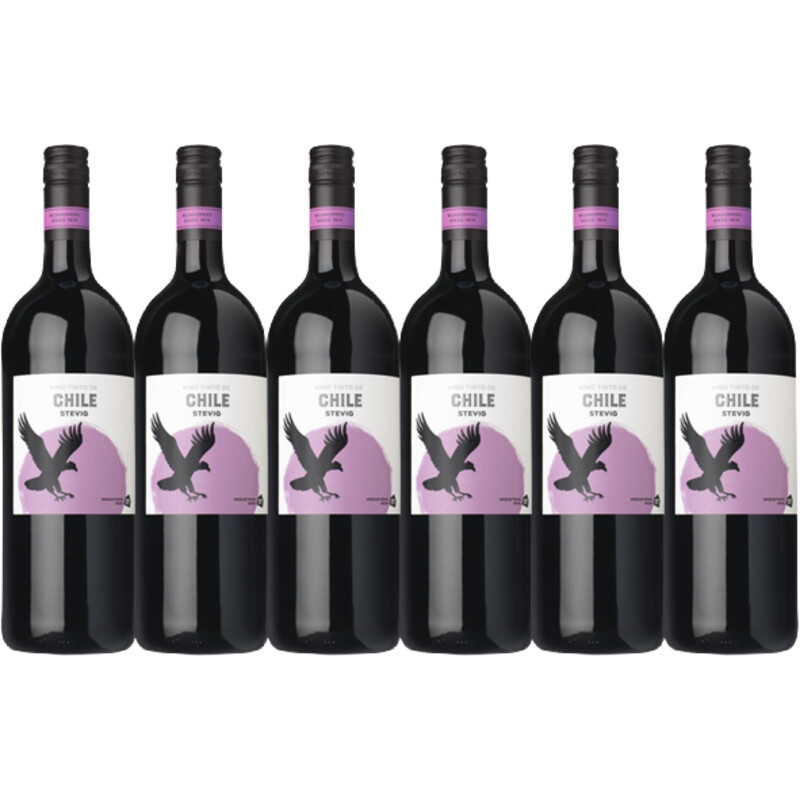Een afbeelding van AH Stevige Chileense huiswijn rood 6-pack