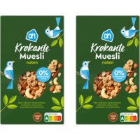 Een afbeelding van AH Krokante muesli noten 2-pack