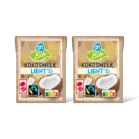 AH Biologisch Kokosmelk light 6% vet 2-pack